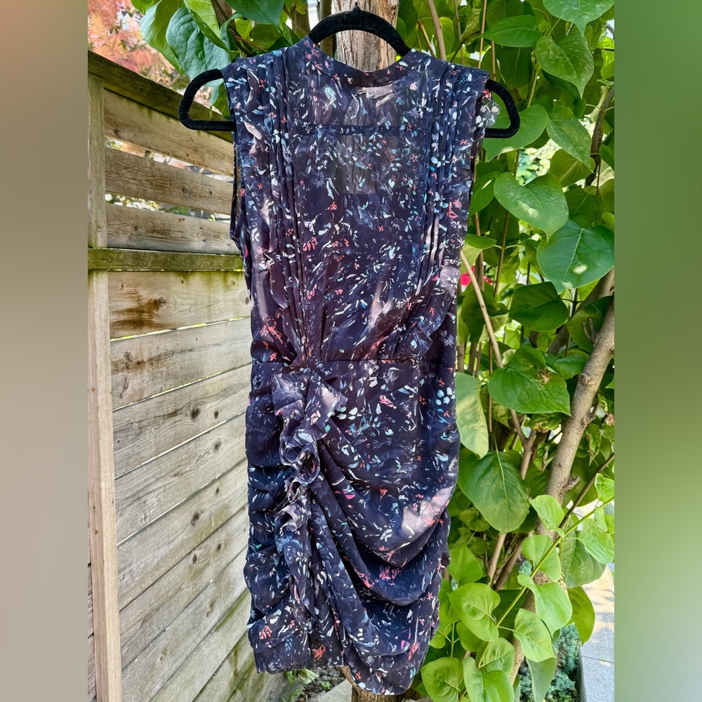 NWT AllSaints Hali Juni Floral Ruffle Mini Dress • US 0 • Party Date Night